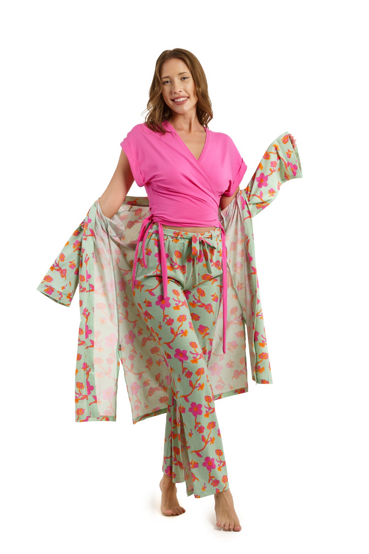 Blooms Floral Robe