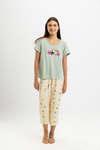 Sany Summer Short Sleeves Full Pajama Mint