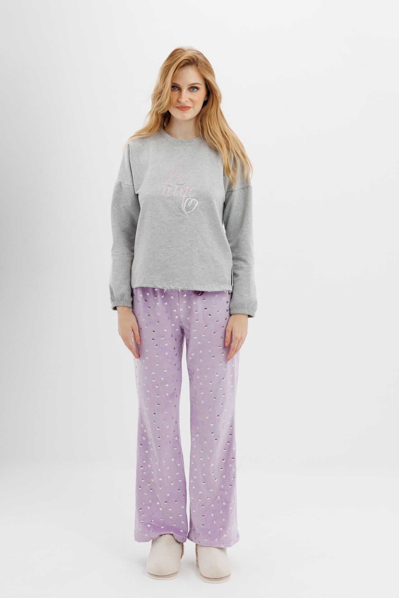 Purple Wide Leg Pants