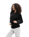 2pcs Plush Winter Hooded Sweatshirt Set Black