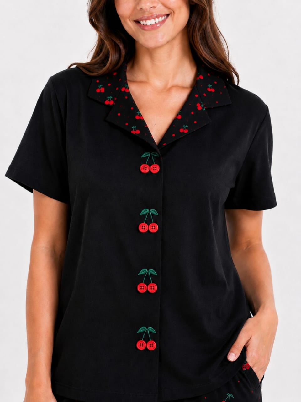 Midnight Cherry pajama