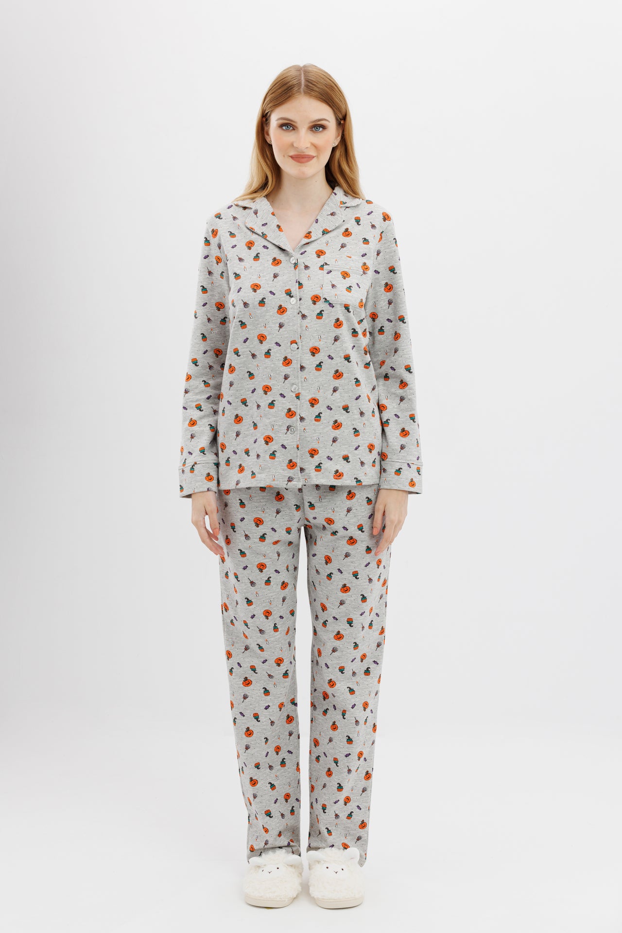 Winter grey classic pajama