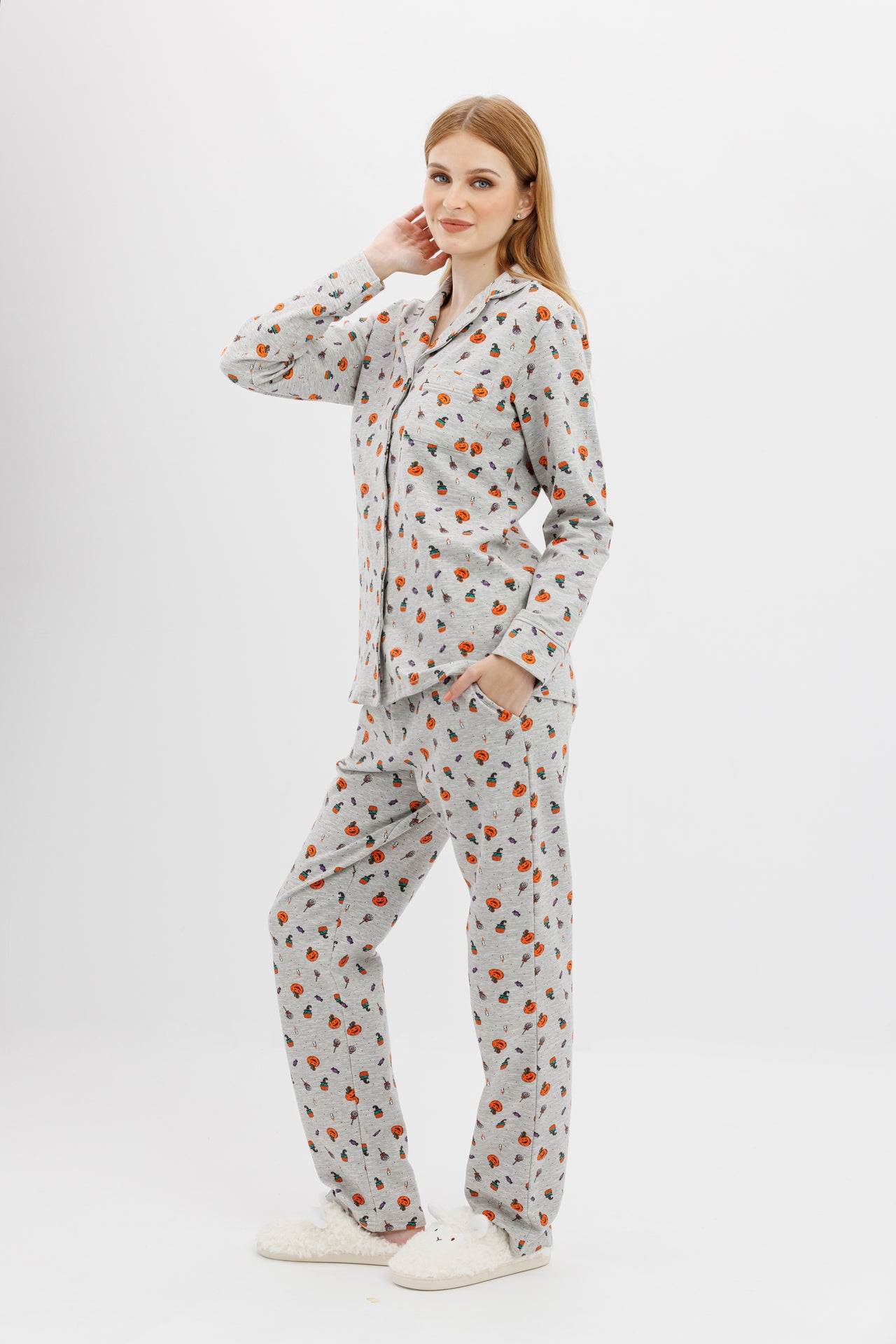 Winter grey classic pajama