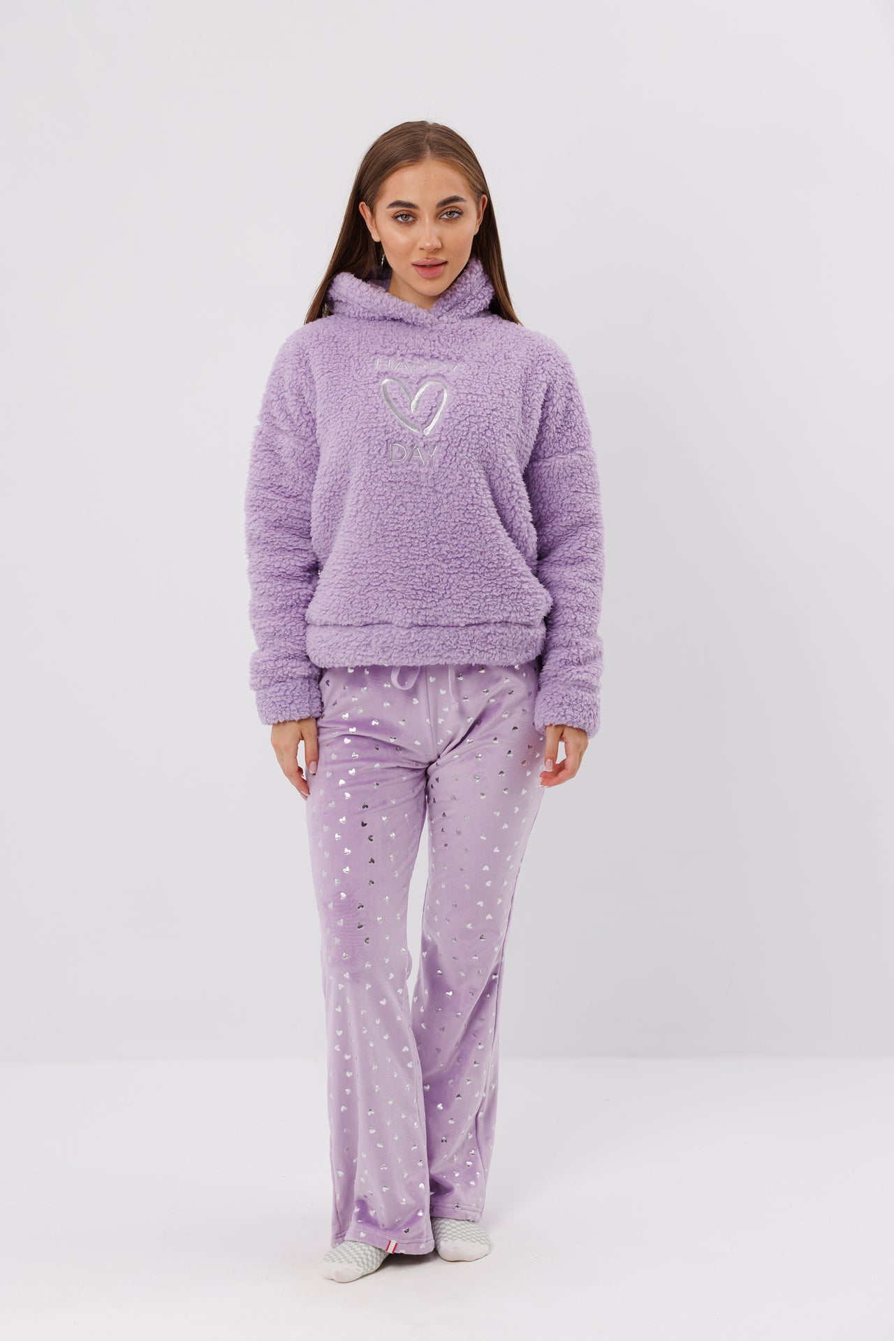 Silver Heart Full Pajama