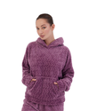 Purple Polar Winter Hoody Top Purple