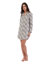 Grey Floral Winter Nightdress Gray