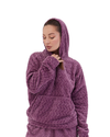 Purple Polar Winter Hoody Top Purple