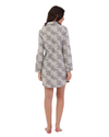 Grey Floral Winter Nightdress Gray