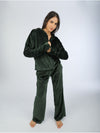 Winter Dark green velvet pajama