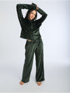 Winter Dark green velvet pajama