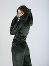 Winter Dark green velvet pajama