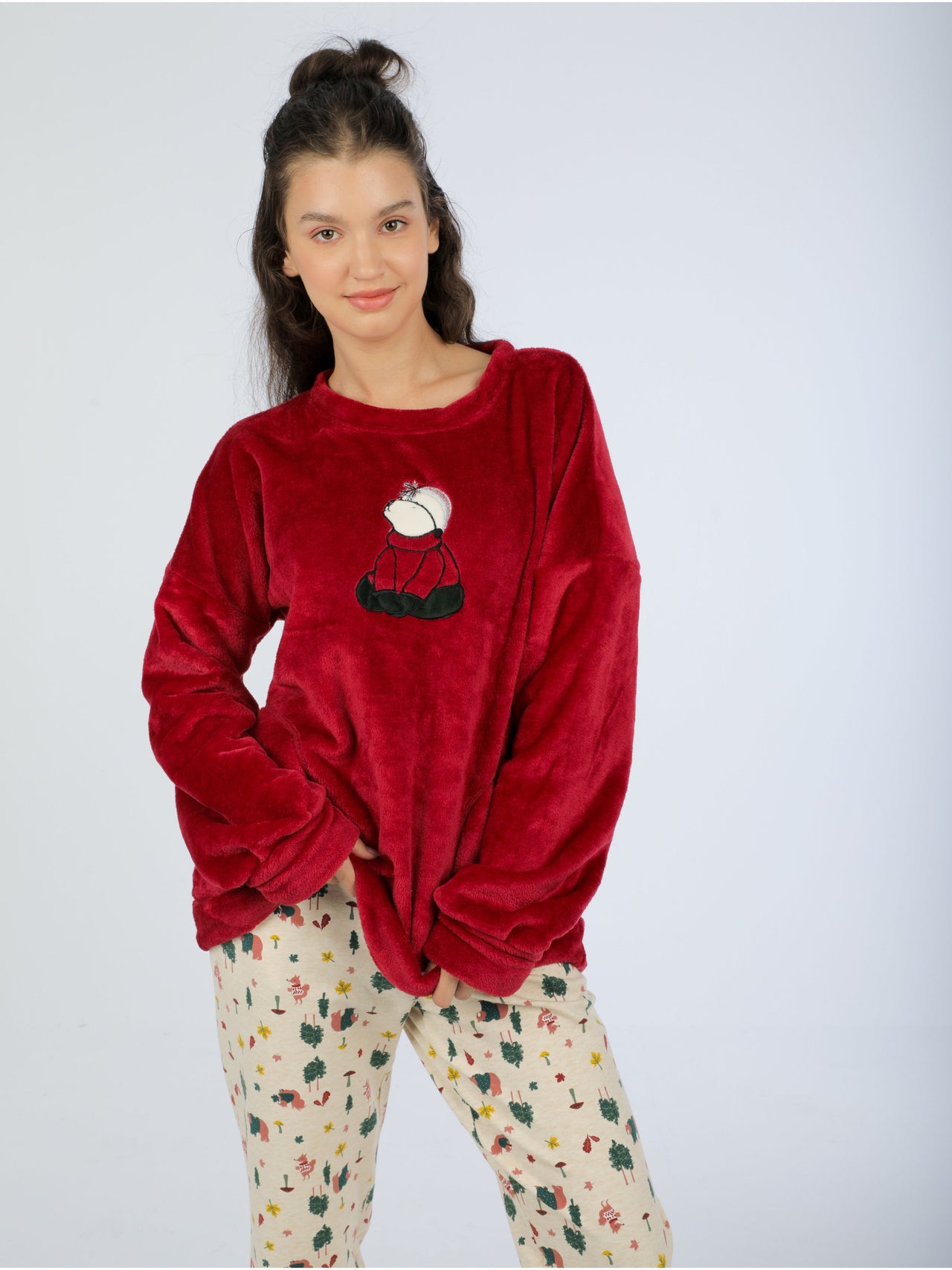 winter red top
