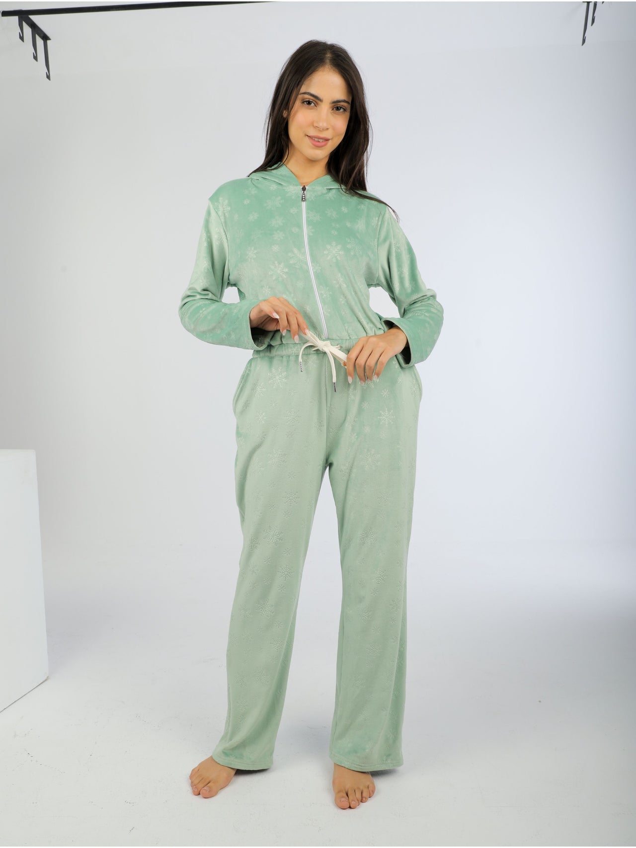 Winter mint jumpsuit