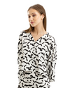 Paint Strokes Animal Print T-shirt White