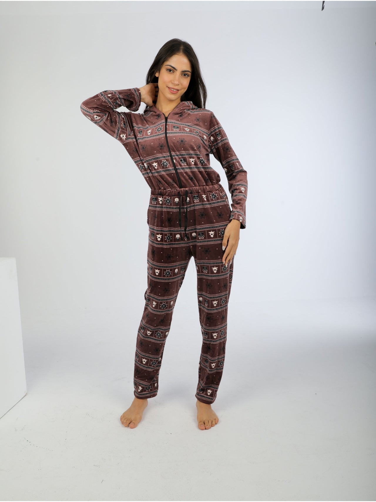 winter jumpsuit Brown