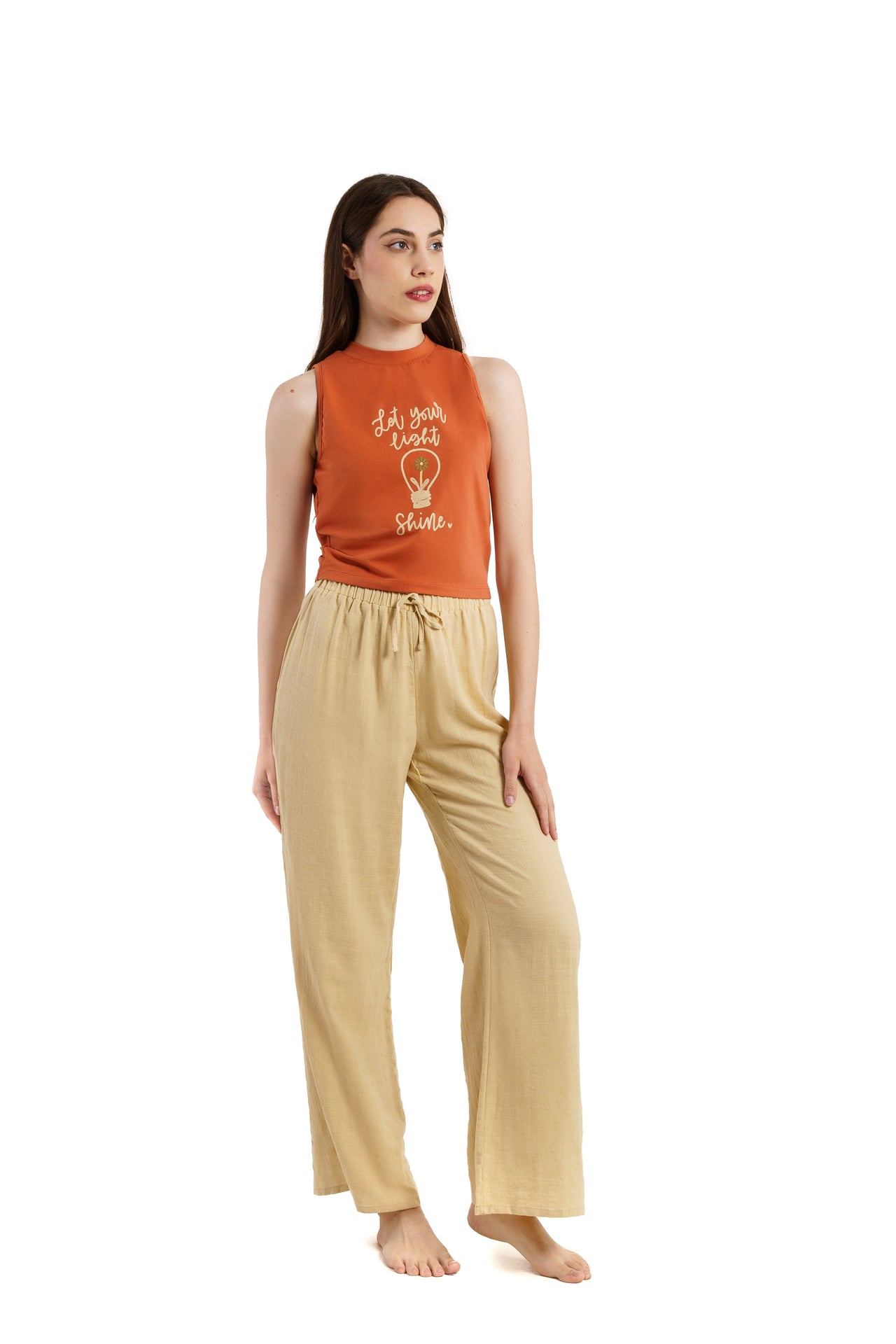 Summer Full  Pajamas 3Pieces