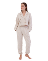 Feminine Full Winter Pajama Beige