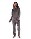 Star Foil Full Winter Pajama Gray