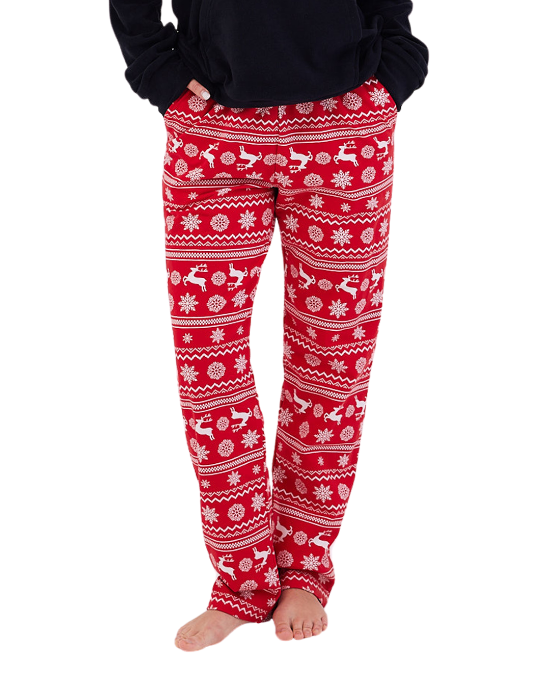Noridc Red Winter Pants Red