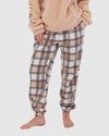 Cafe Checkers Winter Pants Biege