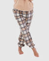 Cafe Checkers Winter Pants Biege