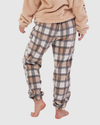 Cafe Checkers Winter Pants Biege