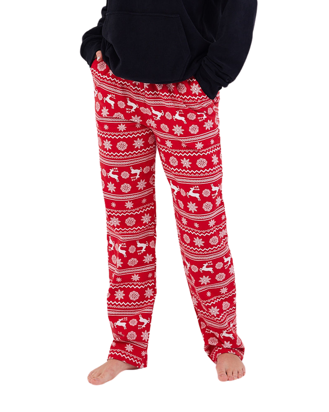 Noridc Red Winter Pants Red