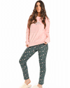 Winter Full Pajama - Sweet Cheeks Long Sleeves Rose