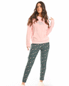 Winter Full Pajama - Sweet Cheeks Long Sleeves Rose