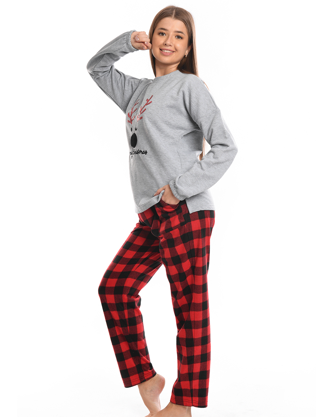 Full Pajama - Checkers Christmas