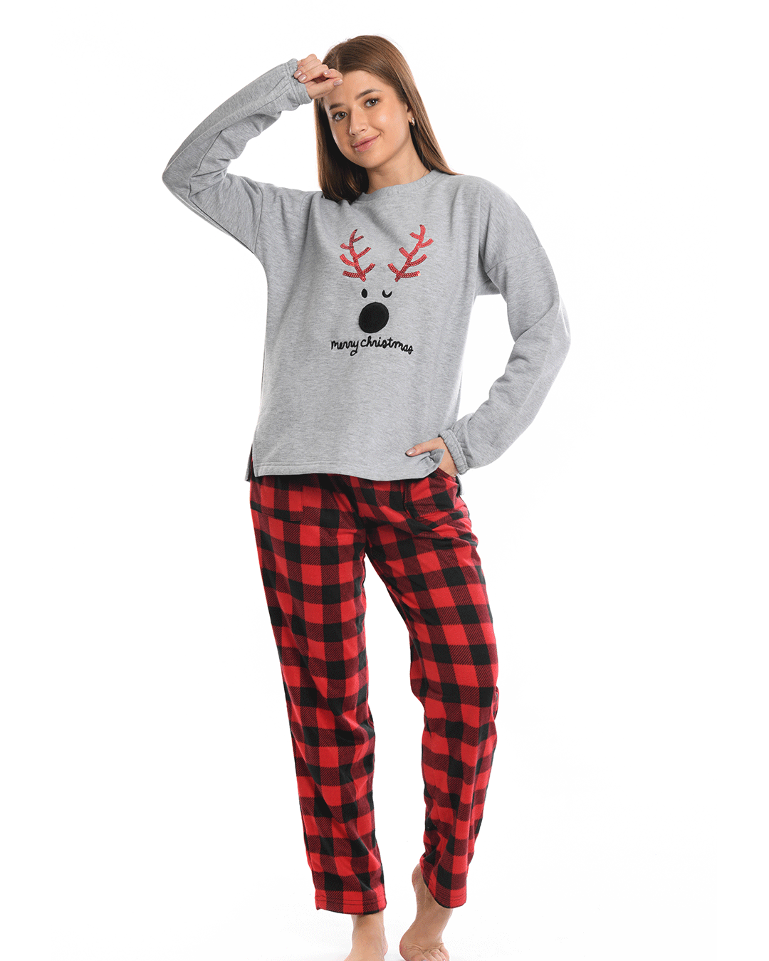 Full Pajama - Checkers Christmas