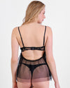 Lace Open Back Babydoll Free Size