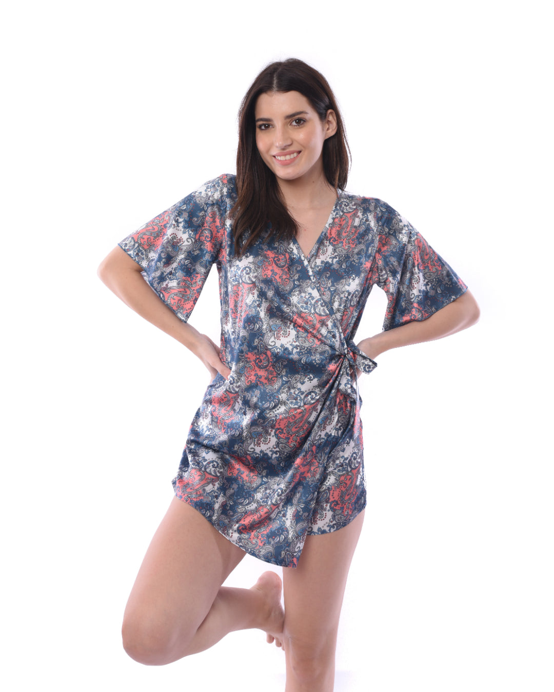 A2Z Women's Floral Satin Romper